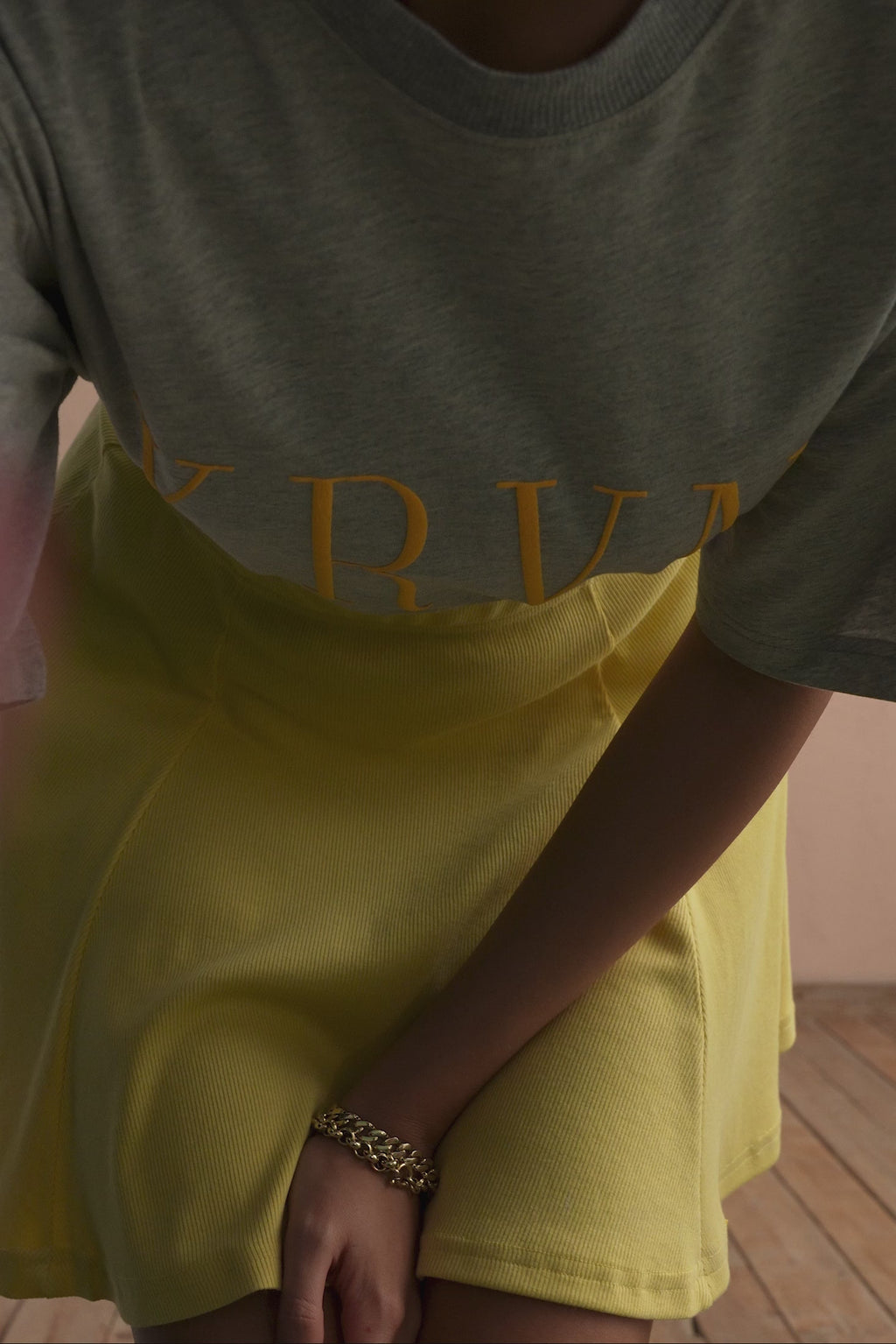 karavan clothing fashion spring summer 25 krvn desiree mini skirt yellow