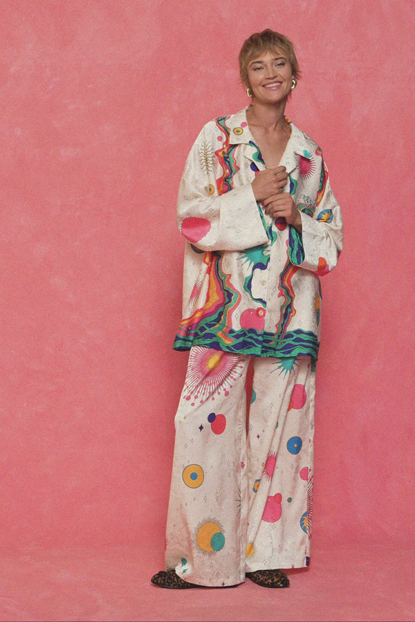 karavan fall winter 26' collection calliope trousers planets ivory