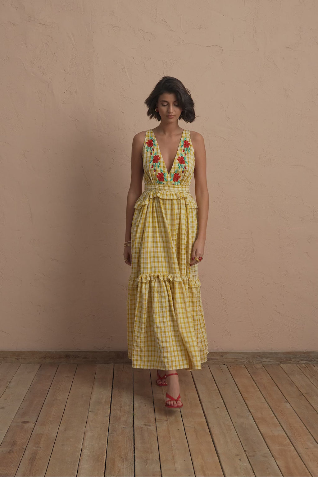 karavan clothing fashion spring summer 25 krvn victoria dress yellow