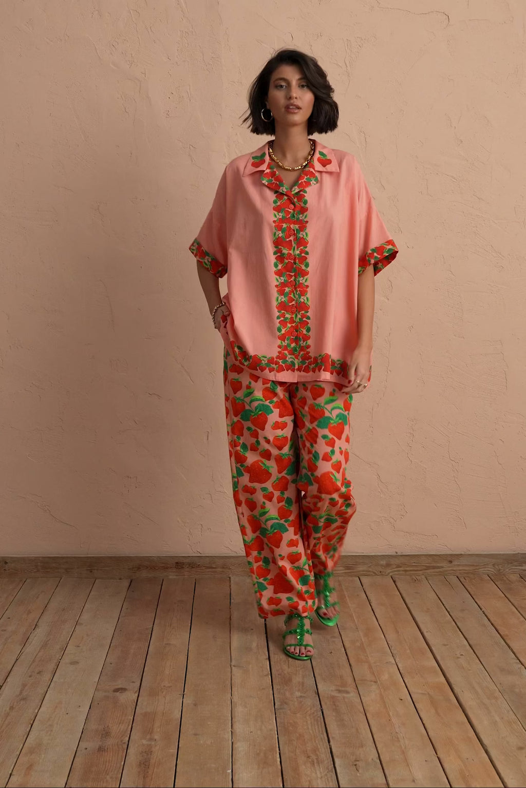 karavan clothing fashion spring summer 25 amalia trousers strawberries