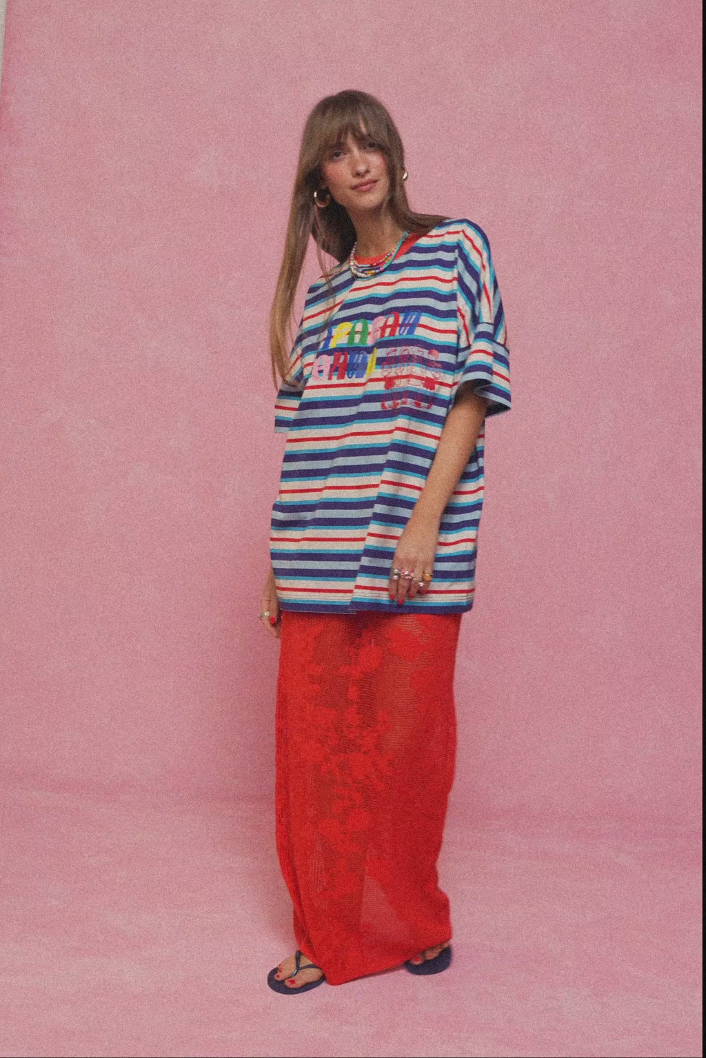 karavan clothing fashion spring summer 26 nai collection trudy knitted skirt red