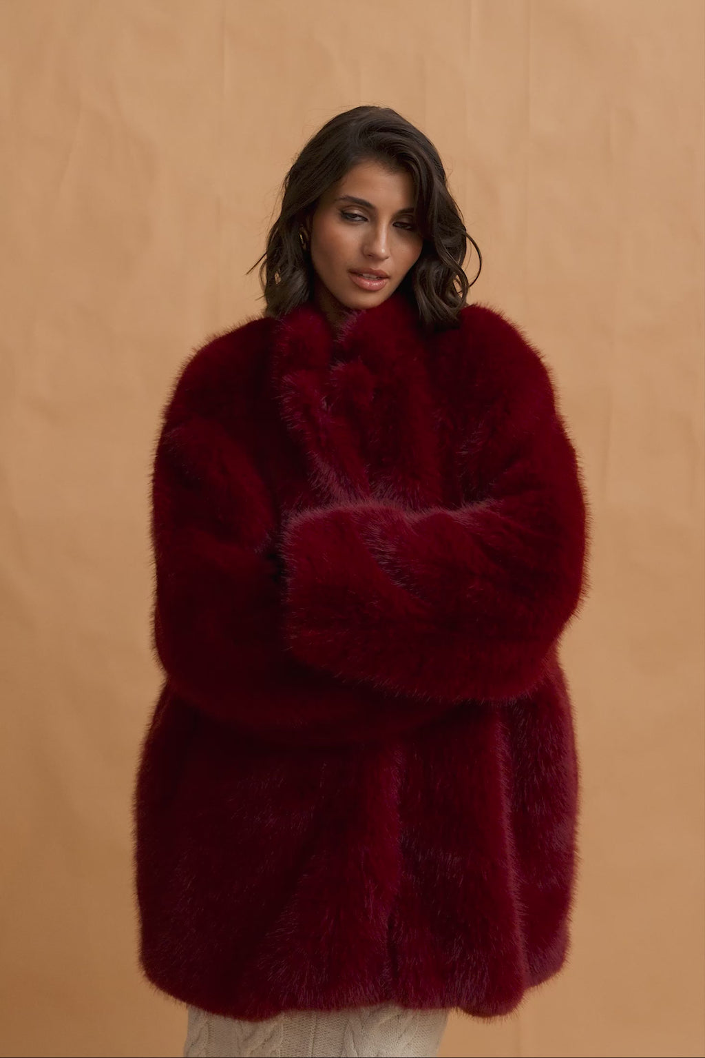 karavan clothing fashion fall winter 25 homecoming krvn collection kimi coat bordeaux