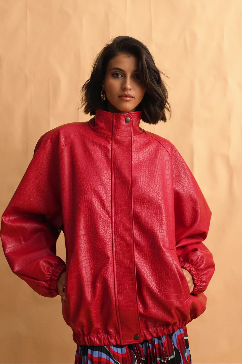 karavan clothing fashion fall winter 25 homecoming collection alize jacket red