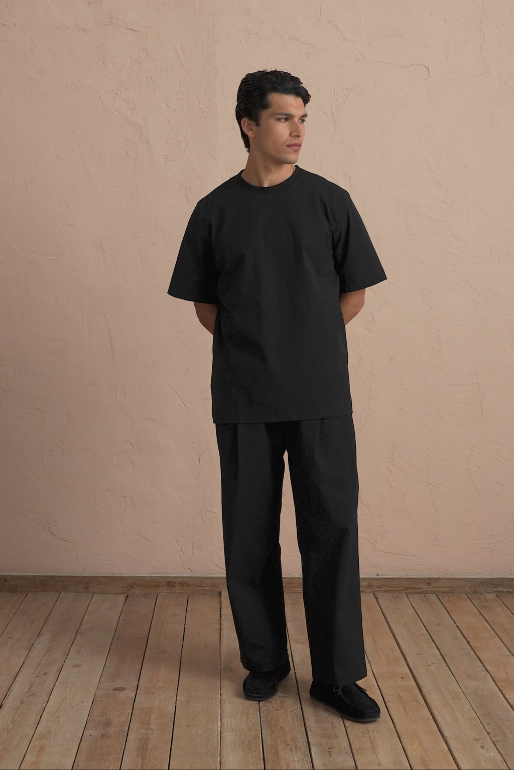 karavan clothing tosa kalokairia spring summer 25 men collection lincoln tee black