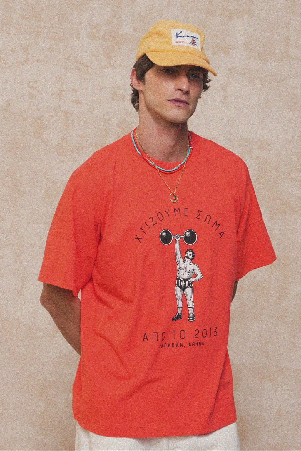 karavan clothing fashion spring summer 26 men nai collection asher tee red