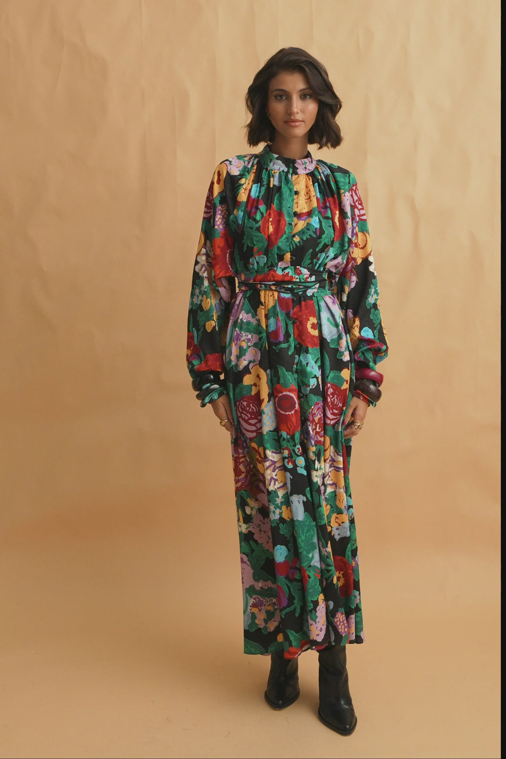 karavan clothing fashion fall winter 25 homecoming collection sasha dress multicolor floral