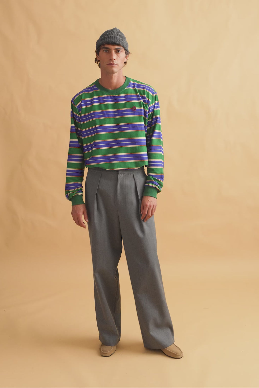 karavan clothing fashion fall winter 25 homecoming men collection roberto trousers grey