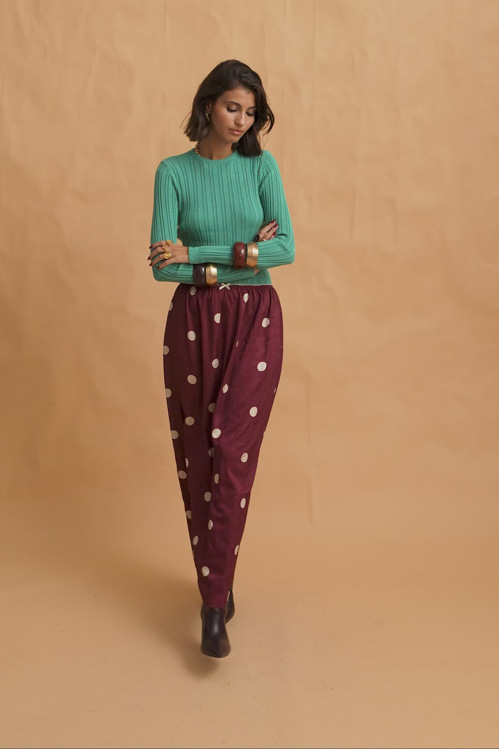 karavan clothing fashion fall winter 25 homecoming krvn collection enola knitted top mint