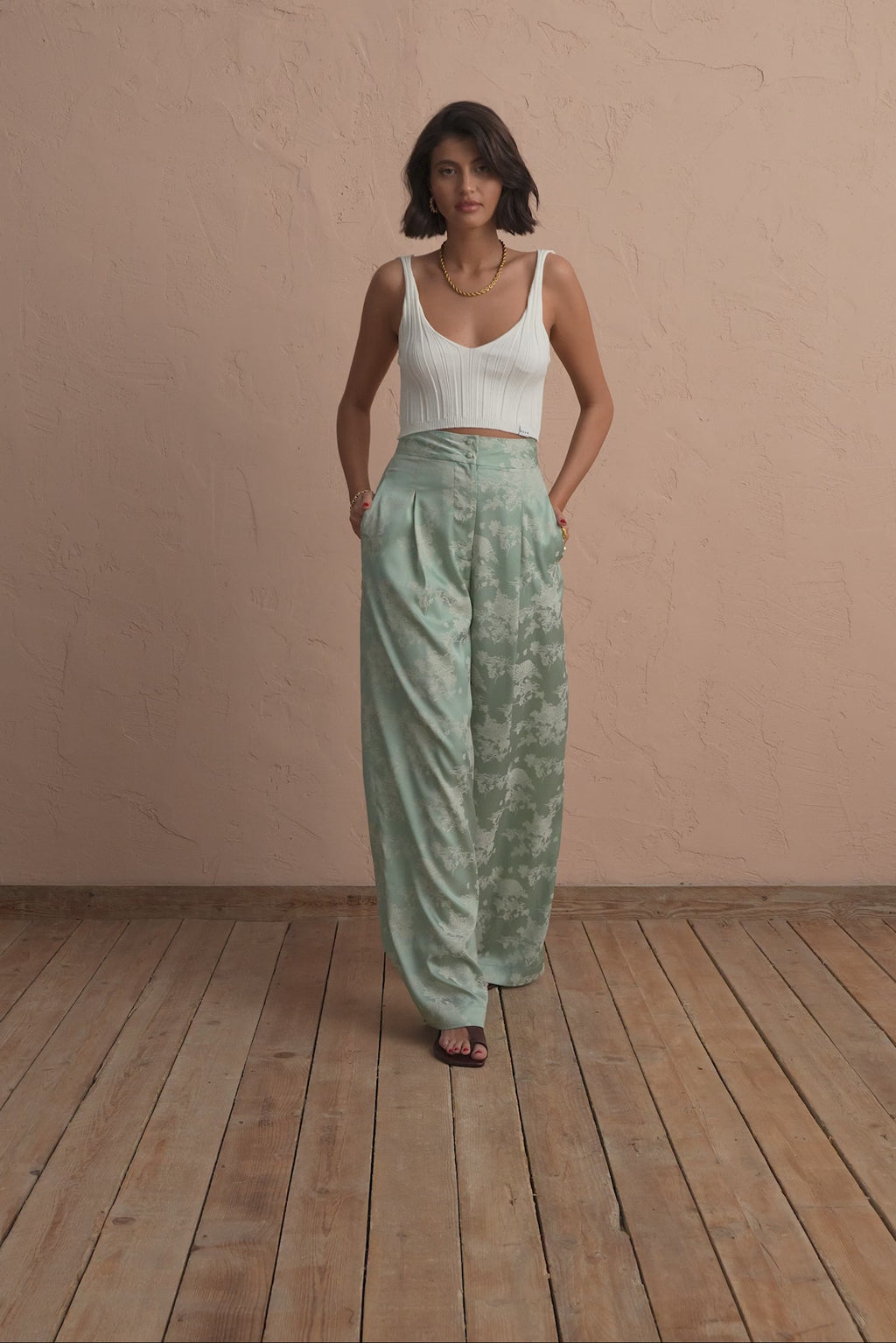 karavan clothing fashion spring summer 25 krvn meg trousers mint