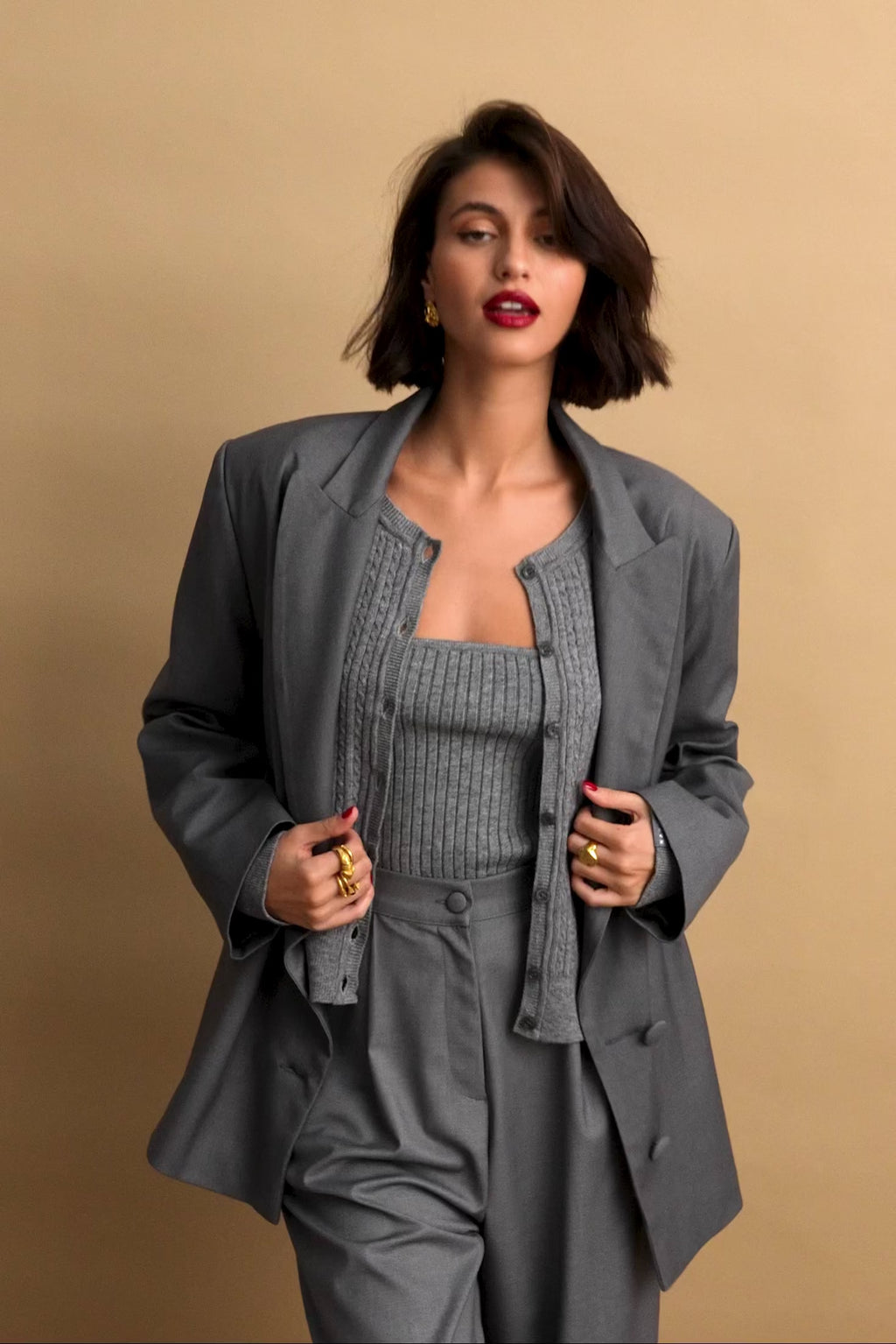 karavan clothing fashion KRVN well i did fall winter 24 25 raquel blazer grey