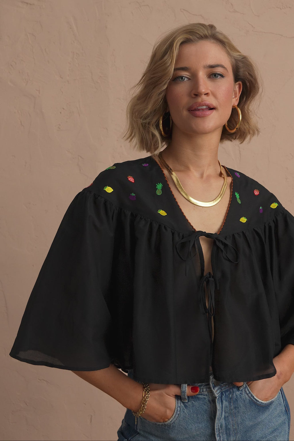 karavan clothing fashion spring summer 25 brenda top black