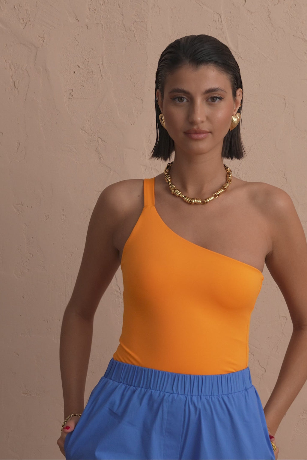 karavan clothing fashion spring summer 25 krvn bonnie bodysuit tangerine