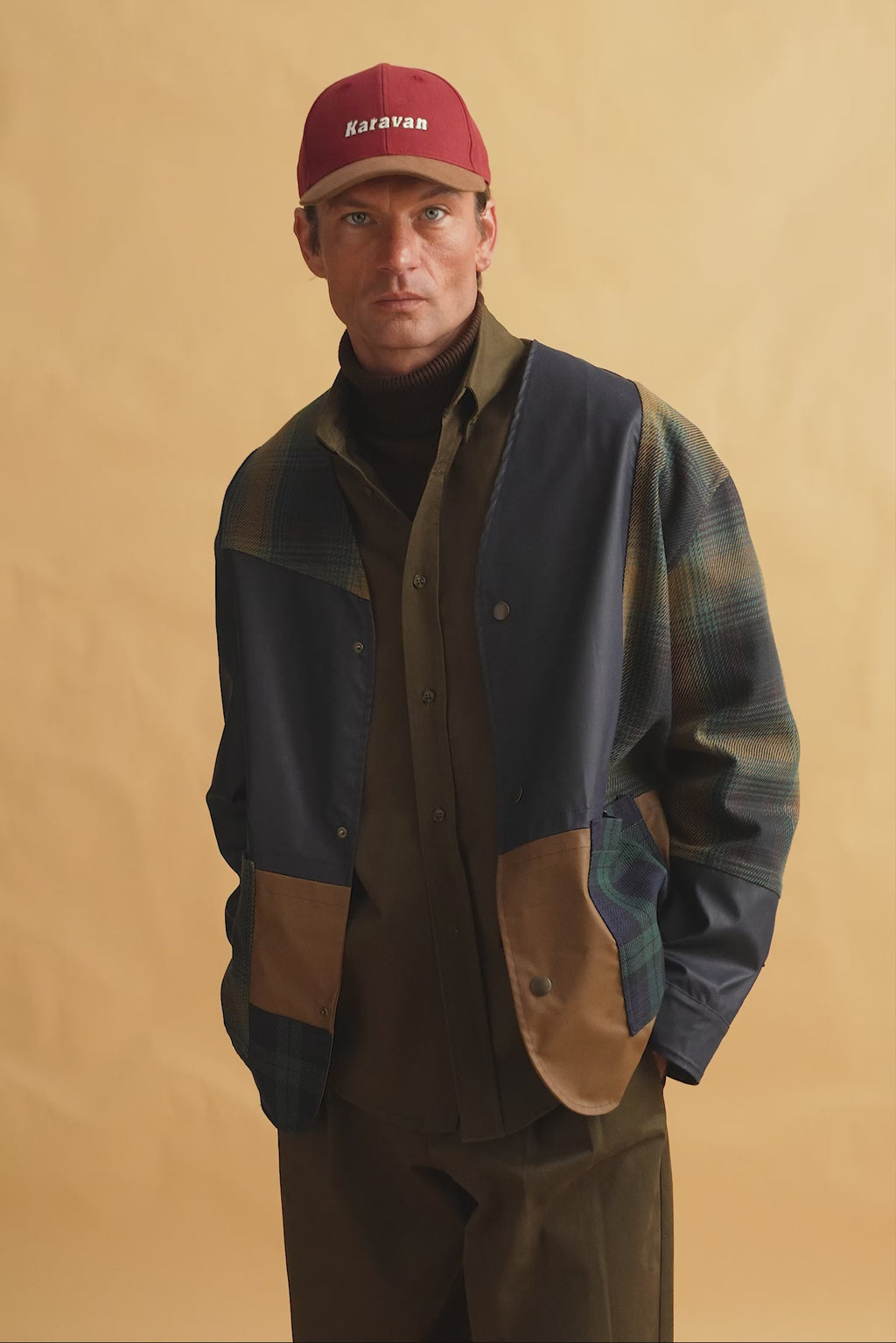 karavan clothing fashion fall winter 25 homecoming men collection edgar jacket beige