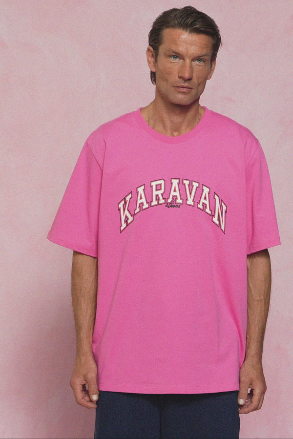 karavan men fall winter 26' collection nickolas tee pink