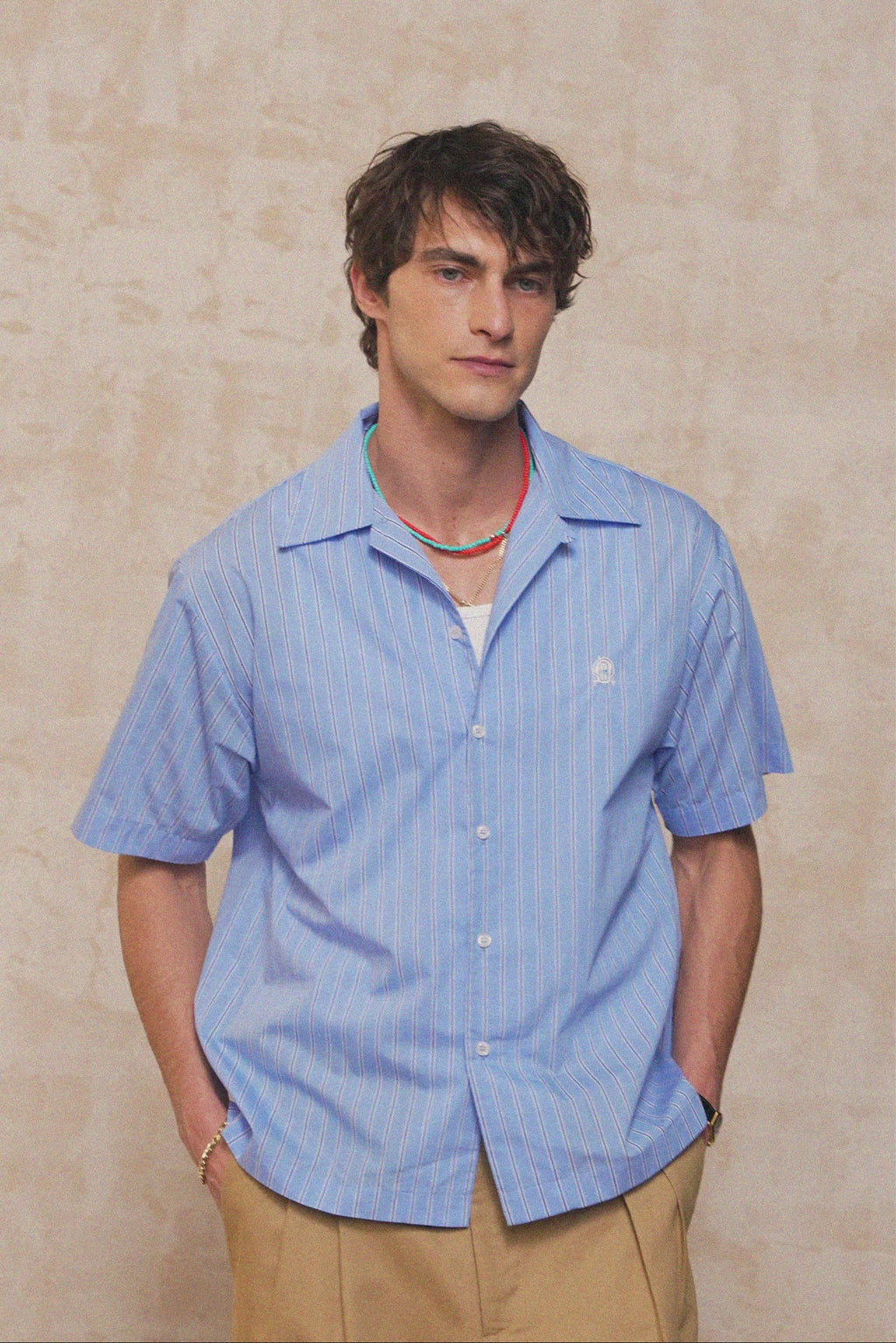 karavan clothing fashion spring summer 26 men nai collection kitt shirt ciel