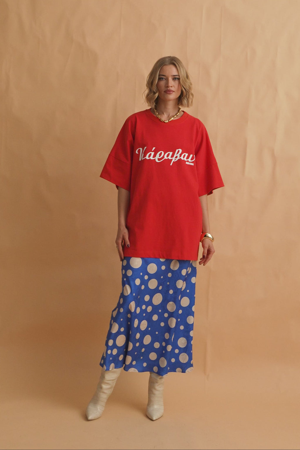 karavan clothing fashion fall winter 25 homecoming collection eloise skirt polka blue