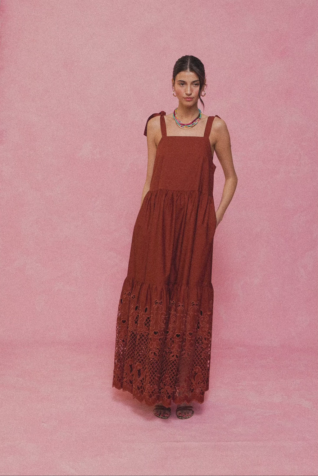 karavan clothing fashion spring summer 26 nai collection virginia dress brown