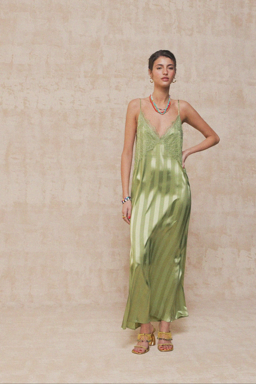 karavan clothing fashion krvn spring summer 26 nai collection colette dress green