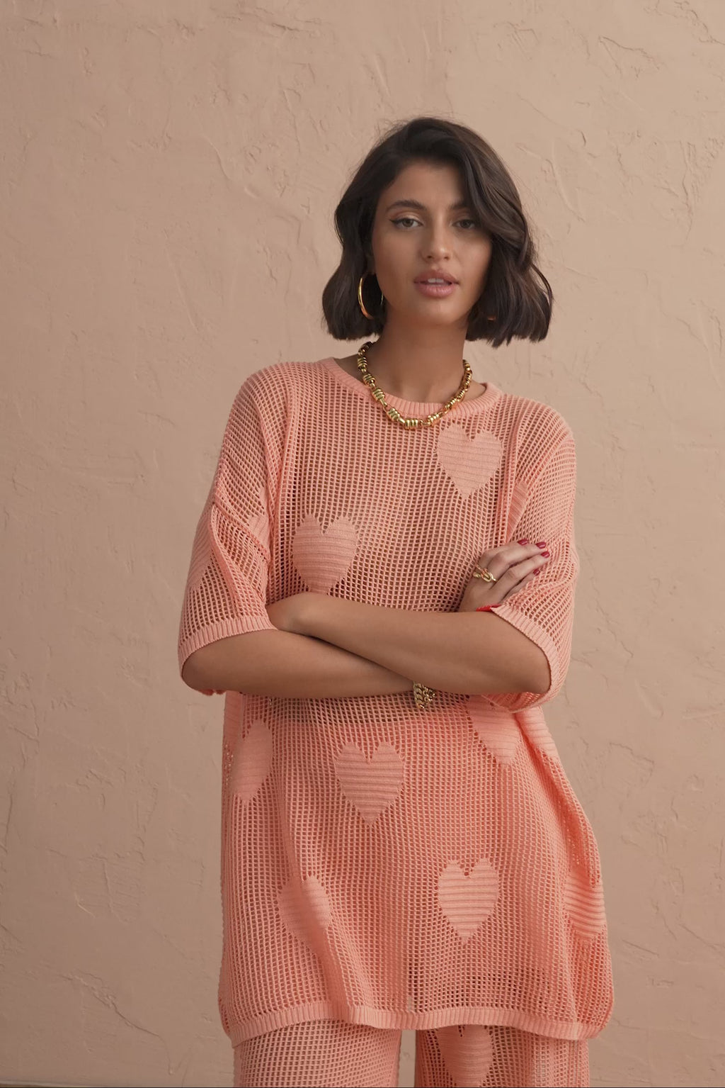 karavan clothing fashion spring summer 25 krvn zoe knitted top quartz pink