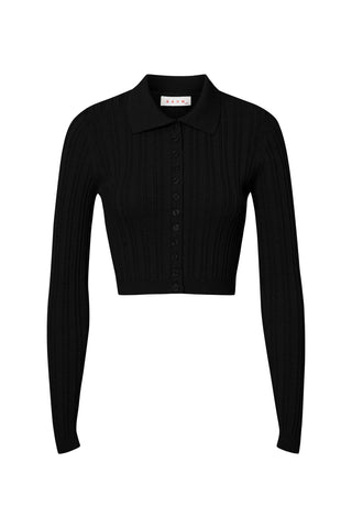 karavan clothing fashion fall winter 25 homecoming krvn collection quincy knitted top black