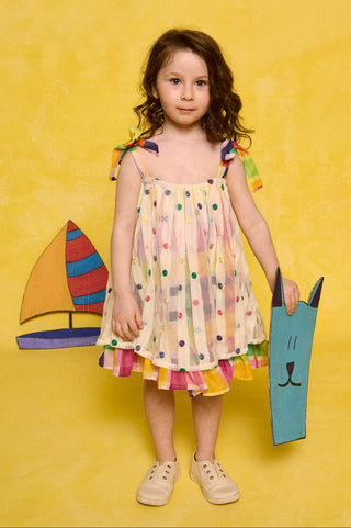 karavan clothing fashion spring summer 26 rookies collection rapunzel dress checked yellow magenta green