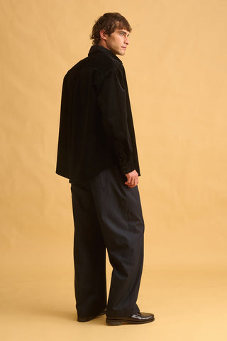 karavan clothing fashion fall winter 25 homecoming men collection raul trousers black stripes