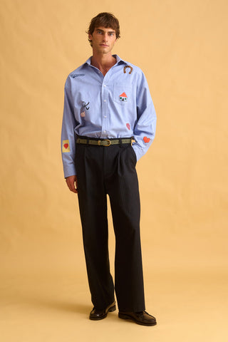 karavan clothing fashion fall winter 25 homecoming men collection bernard shirt light blue