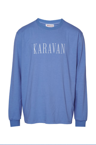 karavan clothing fashion fall winter 25 homecoming men collection reggie longsleeve blue