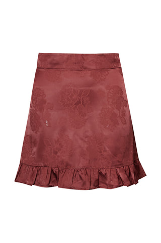 karavan clothing fashion fall winter 25 homecoming krvn collection renata mini skirt bordeaux