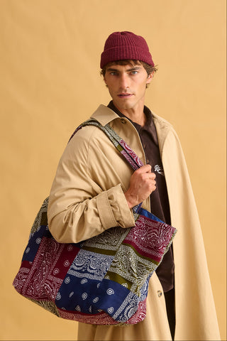 karavan clothing fashion fall winter 25 homecoming men collection bandana bag blue bordeaux