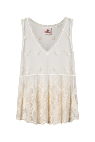 karavan clothing fashion planet homeware spring summer 26 nai collection romantic top cream lace