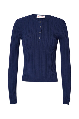 karavan clothing fashion fall winter 25 homecoming krvn collection rory knitted top blue