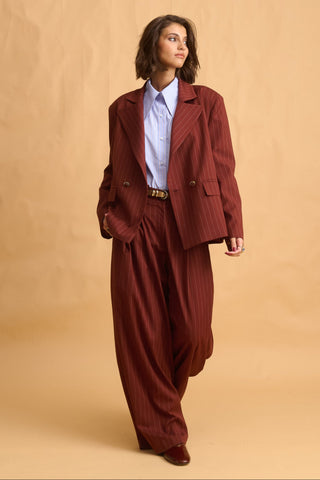 karavan clothing fashion fall winter 25 homecoming collection tanwen blazer brown