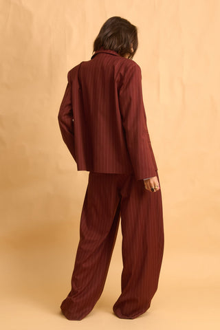 karavan clothing fashion fall winter 25 homecoming collection tanwen blazer brown