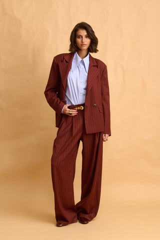 karavan clothing fashion fall winter 25 homecoming collection tanwen blazer brown