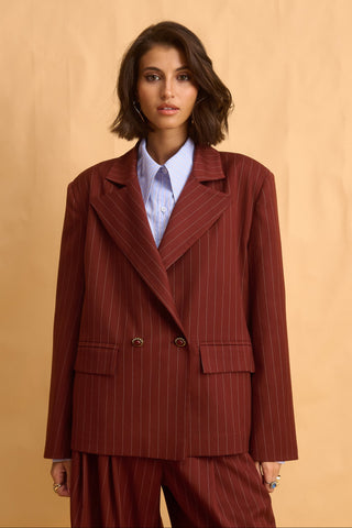 karavan clothing fashion fall winter 25 homecoming collection tanwen blazer brown