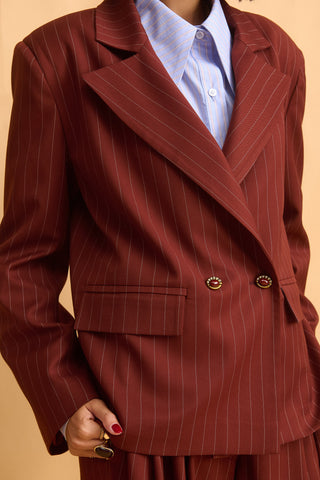 karavan clothing fashion fall winter 25 homecoming collection tanwen blazer brown