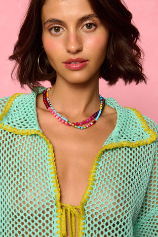 karavan clothing fashion spring summer 26 nai weekendwear collection smaragda knitted top lime aqua