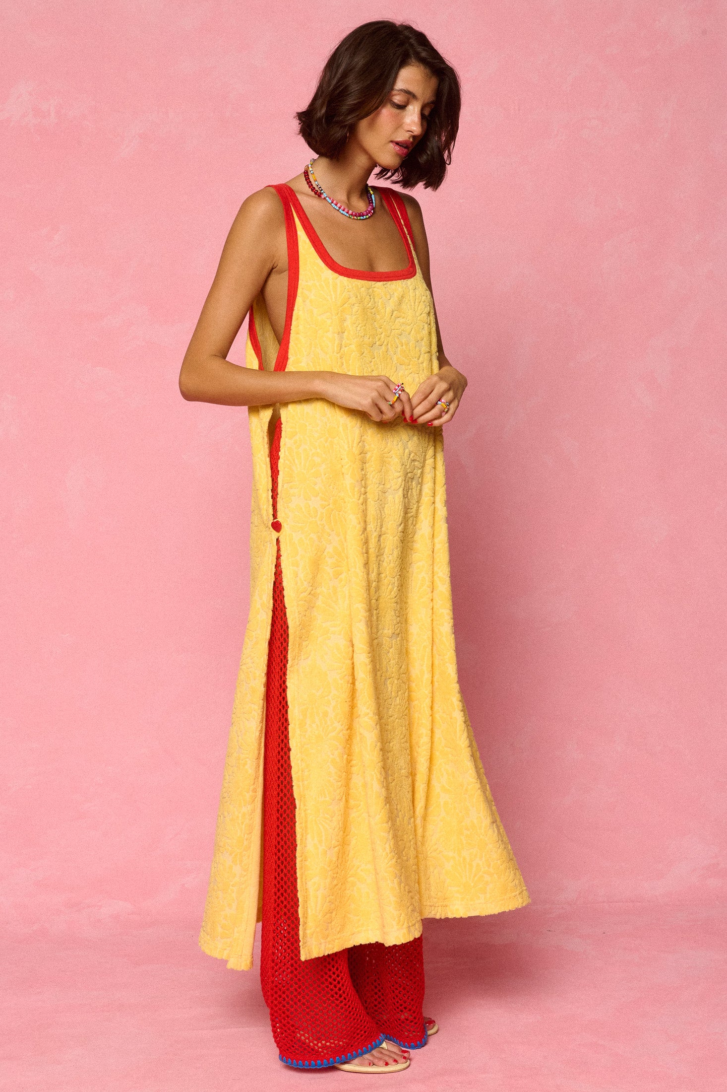 vesper orange dress Niccola