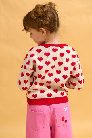 karavan clothing fashion fall winter 25 homecoming rookies collection mafalda pullover ivory red hearts