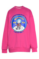 karavan fall winter 26' collection sabrina crewneck sweater magenta