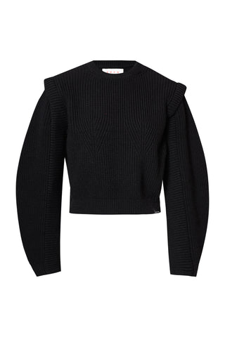 karavan clothing fashion fall winter 25 homecoming krvn collection salma knitted top black