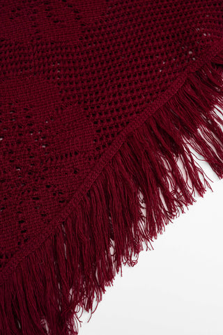 karavan clothing fashion fall winter 25 homecoming collection sandra scarf bordeaux