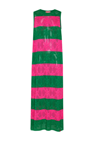 karavan clothing fashion spring summer 26 nai collection sandy knitted dress green magenta