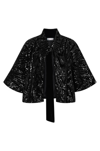 karavan clothing fashion fall winter 25 krvn homecoming collection saori cape black