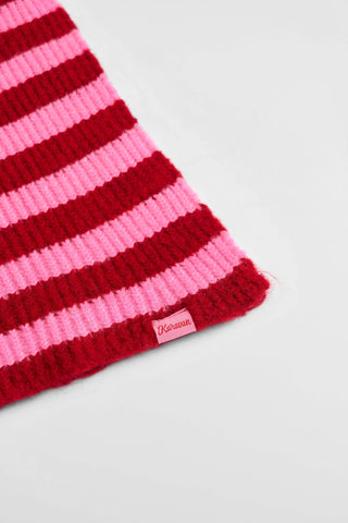 karavan clothing fashion fall winter 25 homecoming collection marina scarf pink red