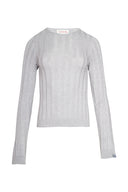 karavan fall winter 26' collection scarlett knitted top light grey