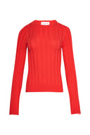 karavan fall winter 26' collection scarlett knitted top red
