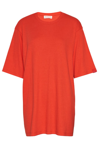 karavan clothing fashion krvn spring summer 26 nai collection scarlett tee coral red