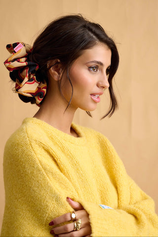 Patty Scrunchie (Wave Beige)